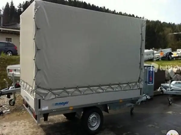  Blachenanhänger, Hochlader, WM-Meyer, HLN 1323/141, Blache