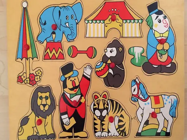 4 Lege-Holzpuzzeln Set oder einzeln