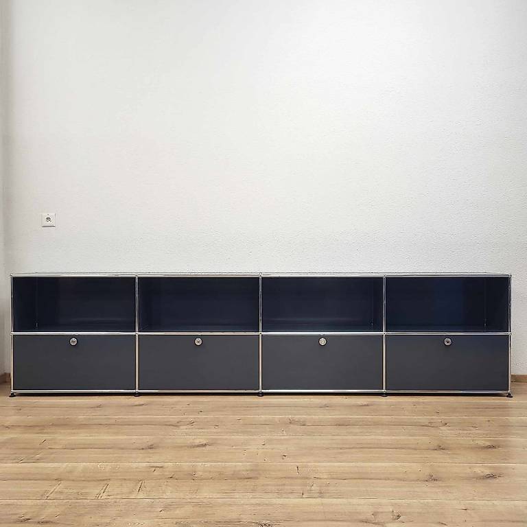 USM Haller Sideboard Anthrazitgrau 4x2