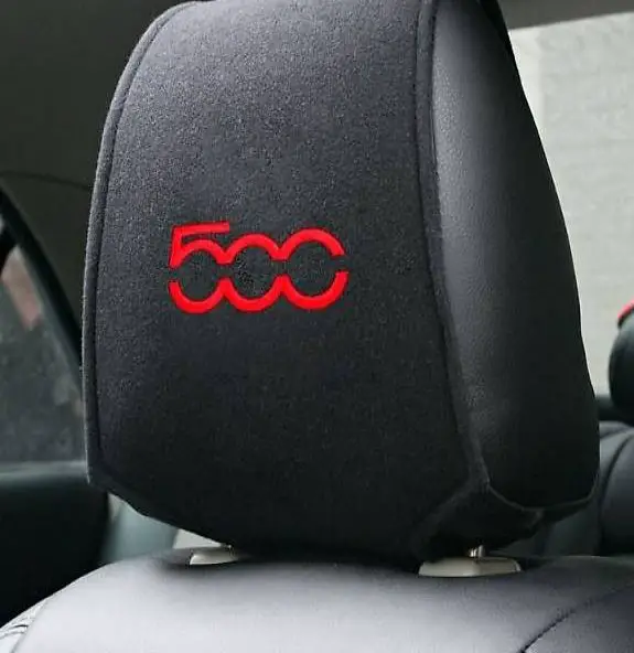 Fiat 500 Kopfstützenpolster Cover Interieur Tuning Sitze