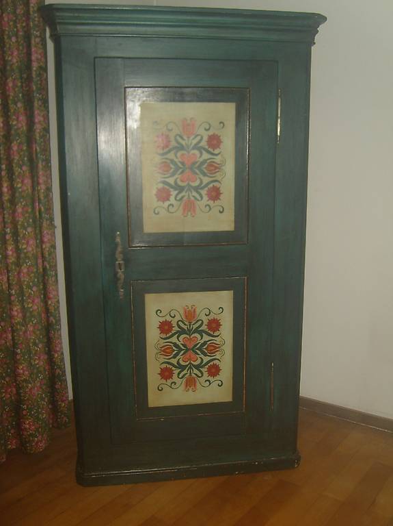 Bauernschrank - Holz - antik - handgemalt