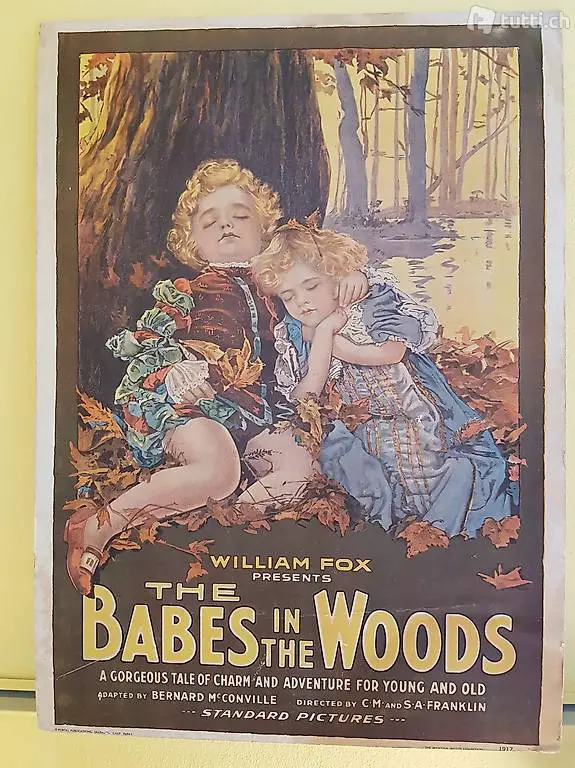 Filmplakat, Poster, Bild, Kinderfilm von 1917.