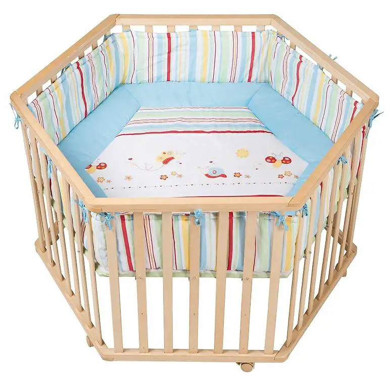 Laufgitter Roba 6 Eckig mit Spezialmatratze von Träumeland