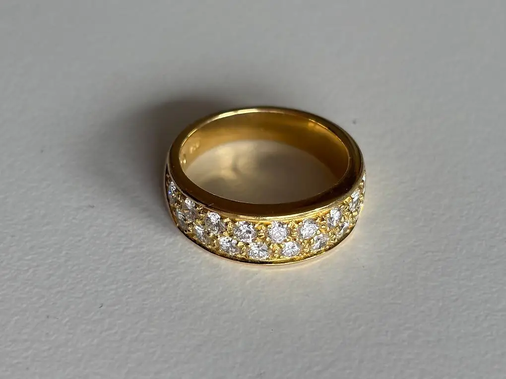 Damen Ring gelbgold 750 mit 17 Brillanten NP: 4780.-