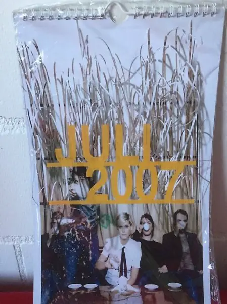 NEU OVP Wandkalender 2007 Fotos Band JULI