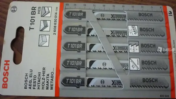  Pack à 5 Stk. Stichsägeblätter BOSCH T101BR, GL 100 mm