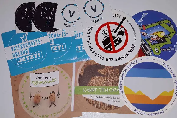 Alte Aufkleber Sammlung