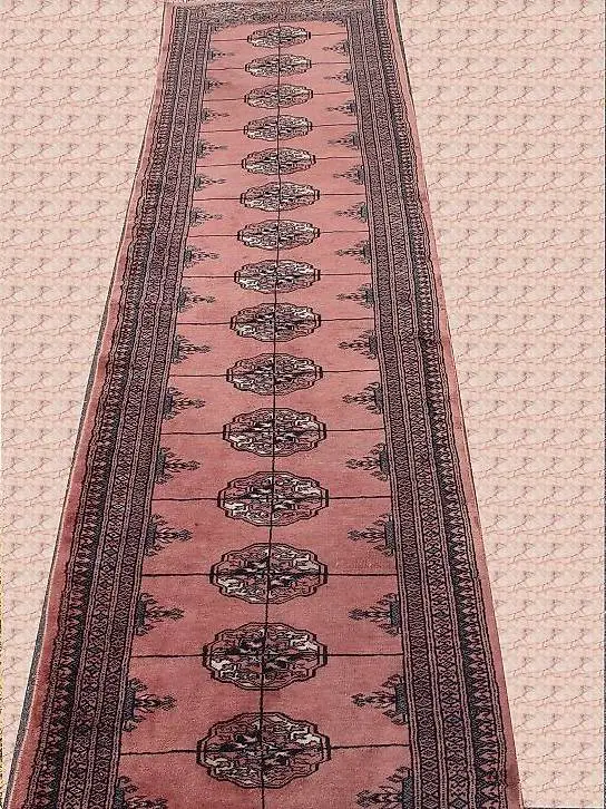 Schöne handgeknüpfter Teppich Grösse300 x77-cm -der Teppich.