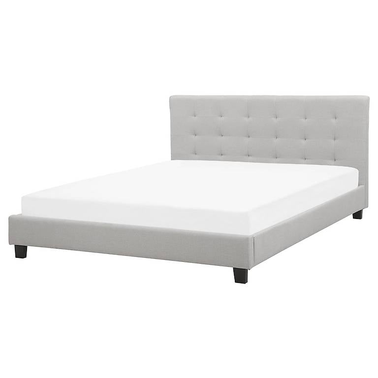 Letto imbottito grigio chiaro a doghe 8