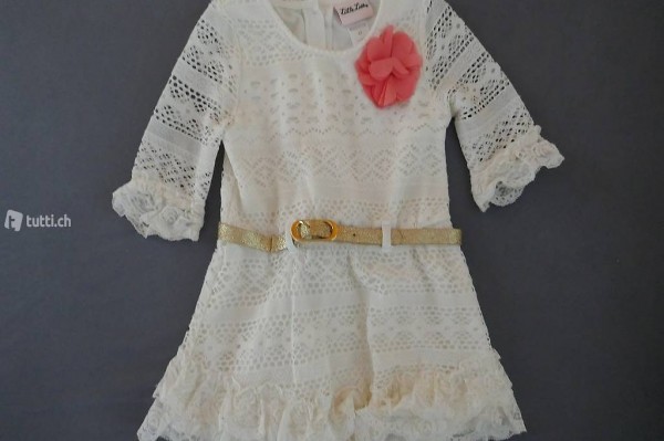 Schmuckes Kleid / Bluse Blume Gr. 4 Jahre