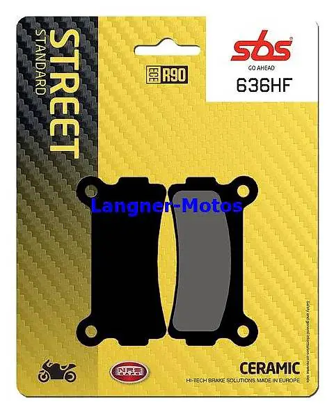 Bremsbelag SBS 636 HF Ceramic BETA TR 34 / 36 125 1992-1992