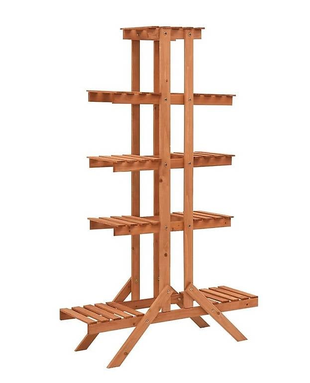 Blumenständer 83x25x132 cm Tannenholz Massiv