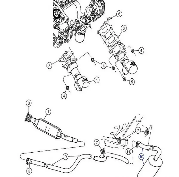  Endschalldämpfer für Chrysler PT Cruiser K05290586AB