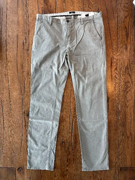 >edle chino hosen pants hugoboss grau luxus fashion