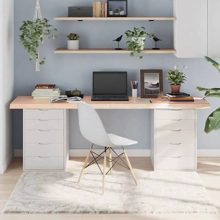 Tischplatte 200x60x (2-6) cm Massivholz Eiche Unbehandel