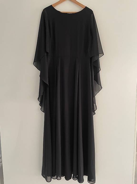SWING - ärmelloses Abendkleid mit Chiffon-Cape - Gr. 42