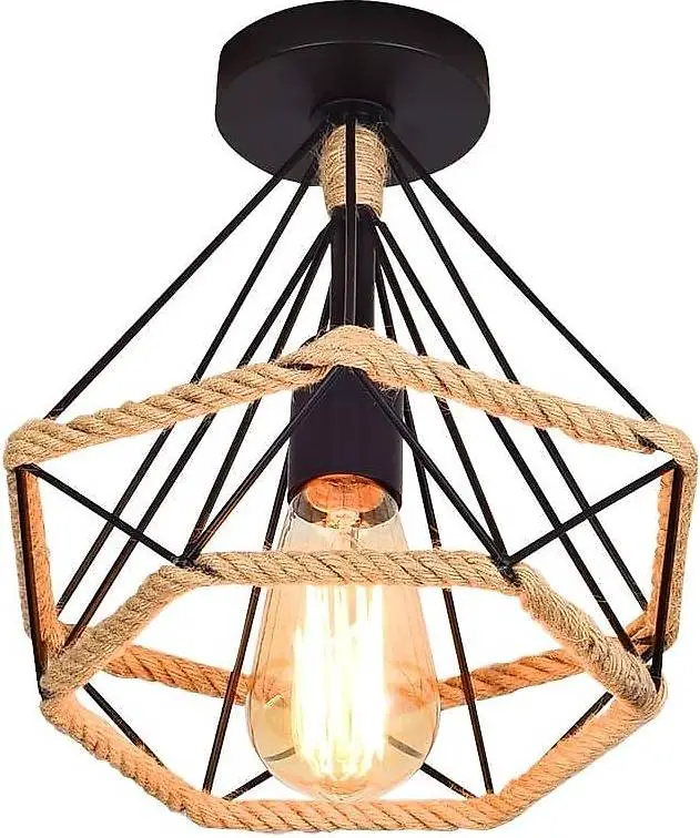 Pendelleuchte Hängelampe Retro Diamant Deckenleuchte 25cm Me