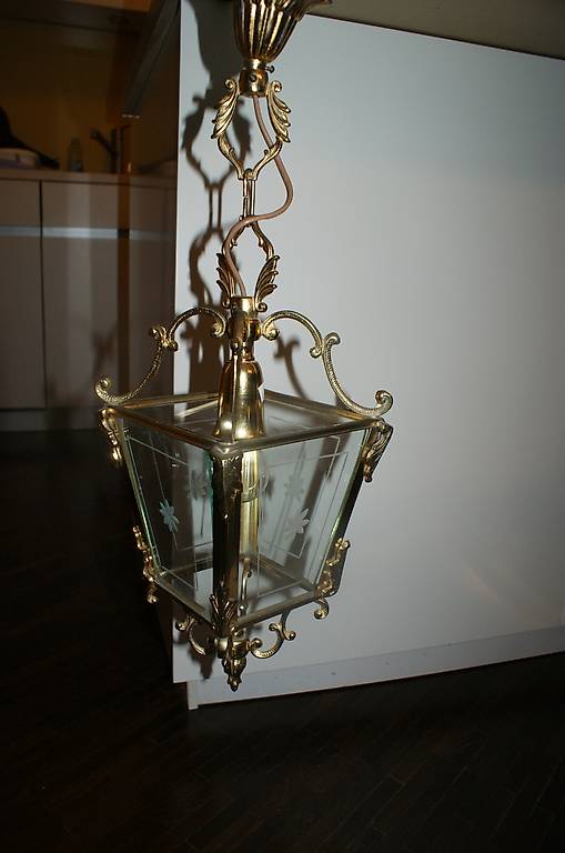 Wunderschöne Antike Messing Hängelampe