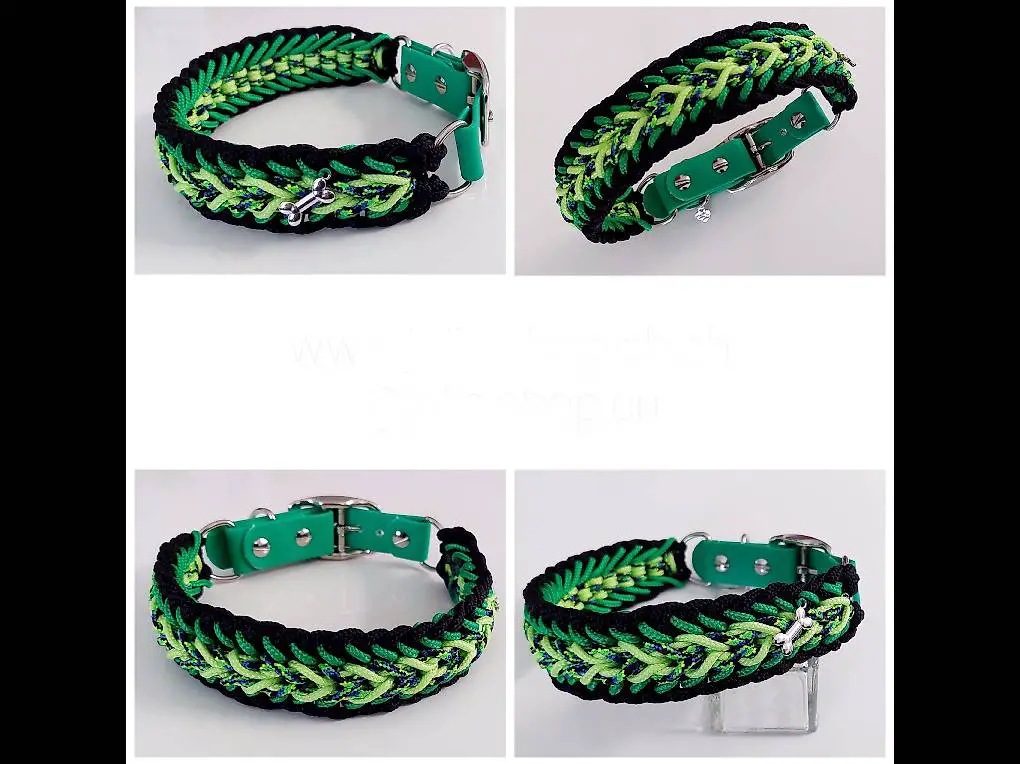 Hundehalsband / Hunde Halsband geflochten (NEU)
