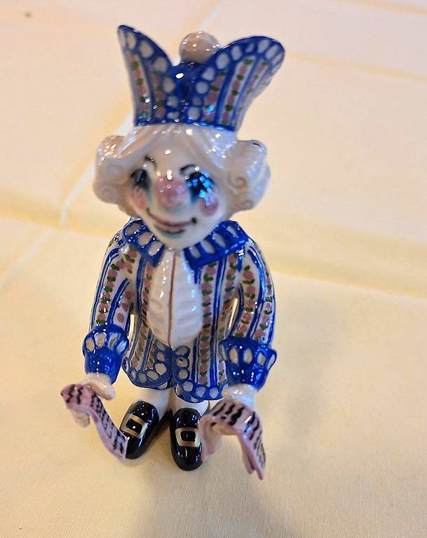 Fasnachtsfigur "Dumpeter mit Zeedel"