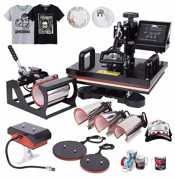 8 in 1 Wärme Pressmaschine Sublimation Wärmeübertragungsmasch