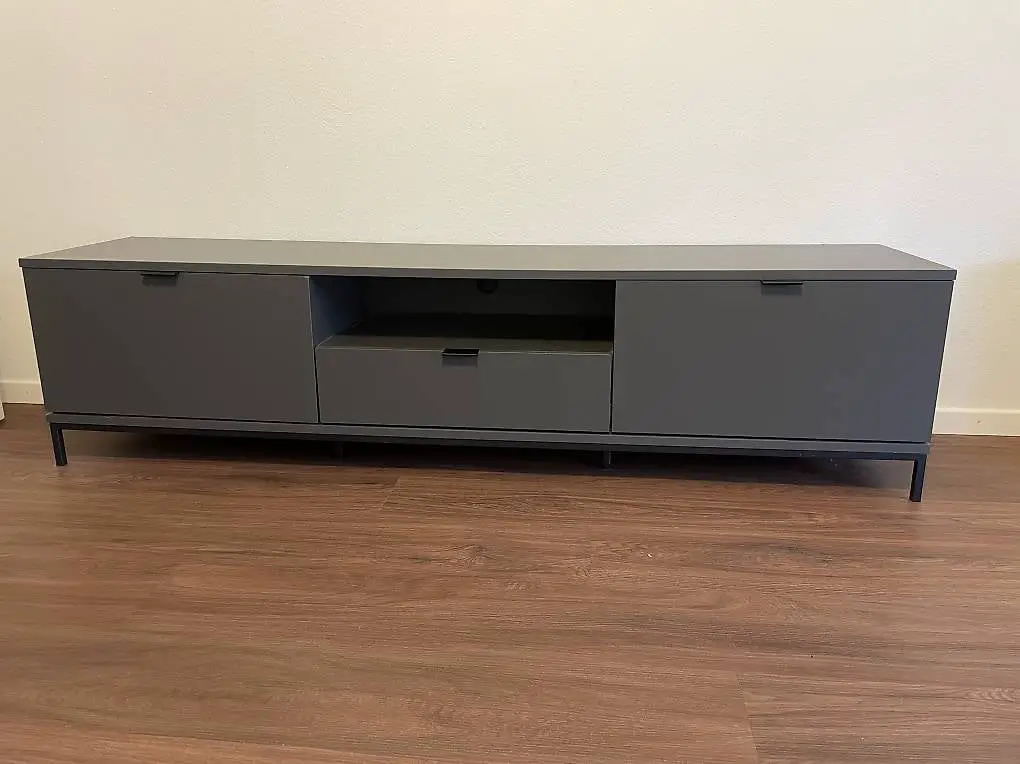 TV-Möbel / Lowboard in Grau