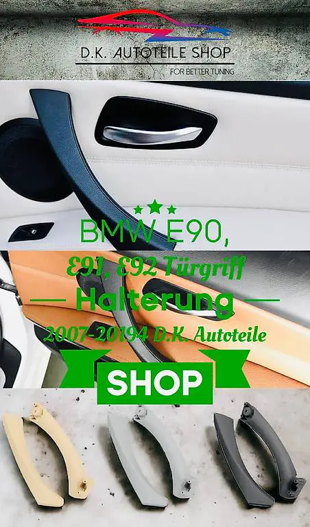 BMW 3 er Serie E90 E91 E92 Innen Türgriff Halterung L oder R