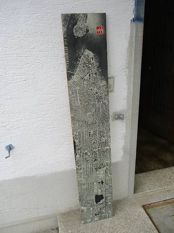 Swissair-Bild Werbung Luftaufnahme New York 60er-Jahre