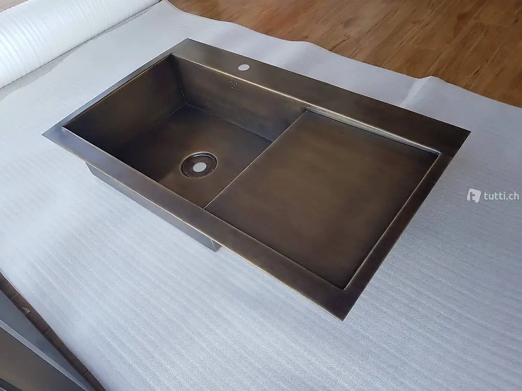  Waschbecken Spüle Messing Becken Küchenspüle Einbaubecken