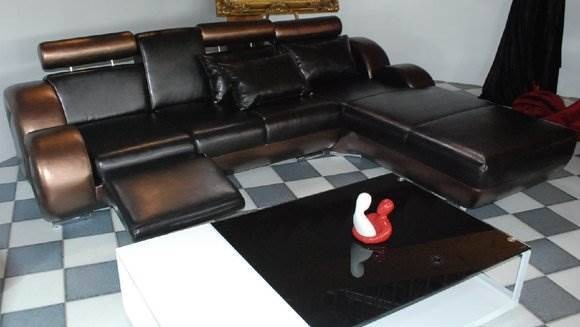  Elegante Designer Eckcouch Berlin II Ledersofa Ecksofa 1148