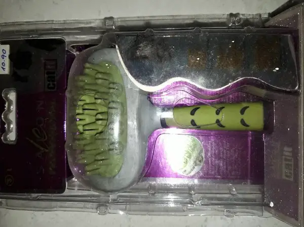  Curapelo medio verde Accessori Gatto