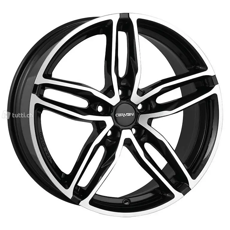  CARMANI Felge 8,5x19 5-112 ET35 MT66,6 black polish Twinmax