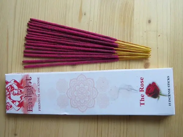 15 Stück Räucherstäbchen, Räuchersticks, Rosenduft