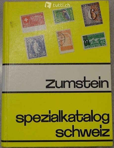 Spezial-Katalog Zumstein, Abarten-Schweiz-Lichtenstein