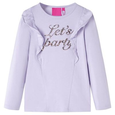  vidaXL Kinder-Langarmshirt Helllila 92