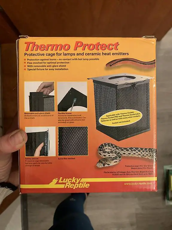 Schutzgitter für Terrarien Lampen. Thermo Protect.
