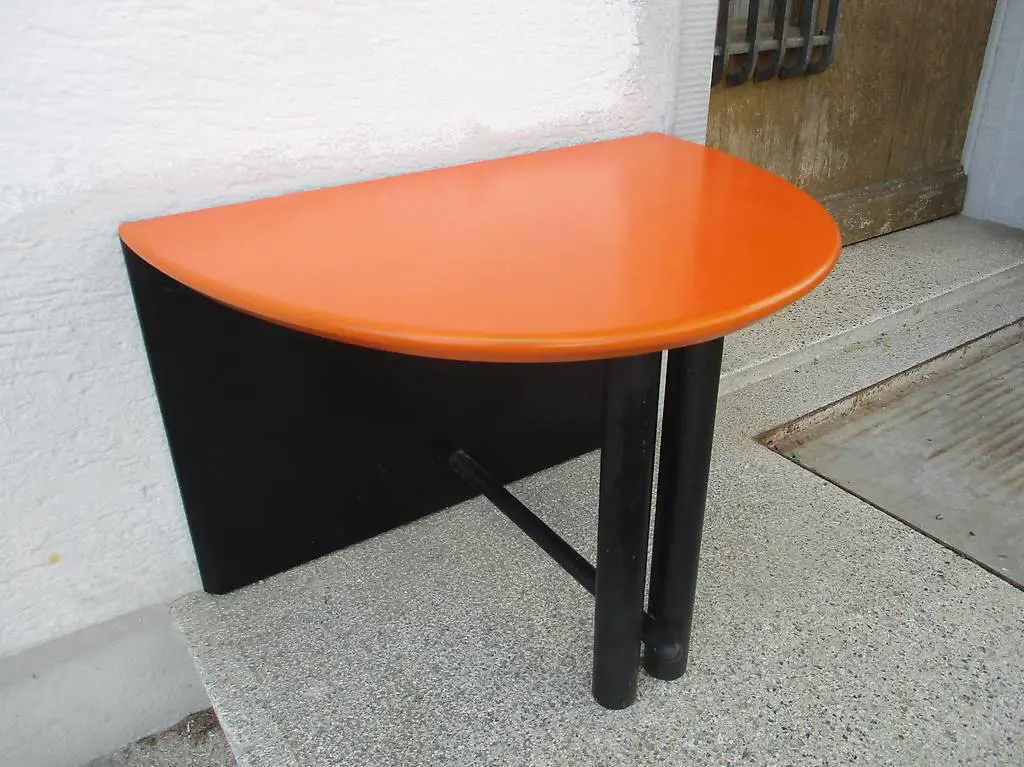 Vintage-Design Beistell-Tisch Nachttisch 70er 80er ORANGE