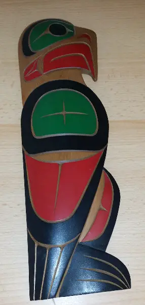 Indianer Adler aus Holz Original