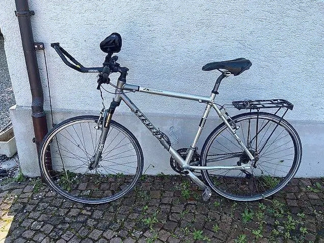 Fahrrad Stevens X6 Cross mit Gelsattel und Triathlon Lenker