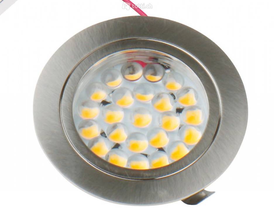  12V LED Spot, gebürstetes Edelstahl, 1,7 Watt