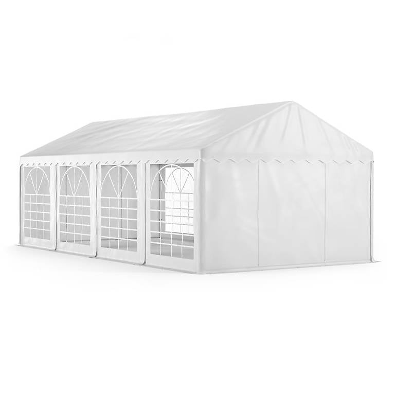 Profi PVC Partyzelt 4 x 8 m weiss