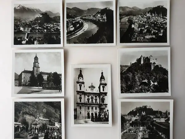  8 kleine alte Fotos Salzburg