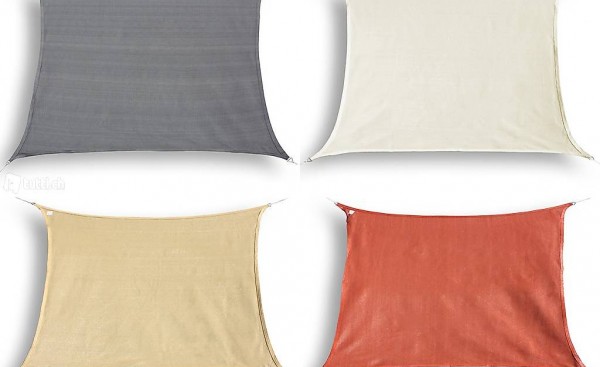  Sonnensegel Rechteck 5x8m, 4 Farben