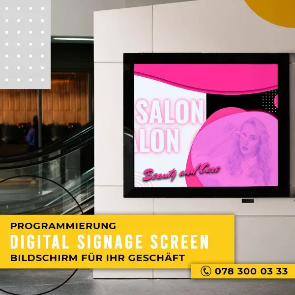 Signage Video - Digitales Menü - Menü auf Monitoren Design