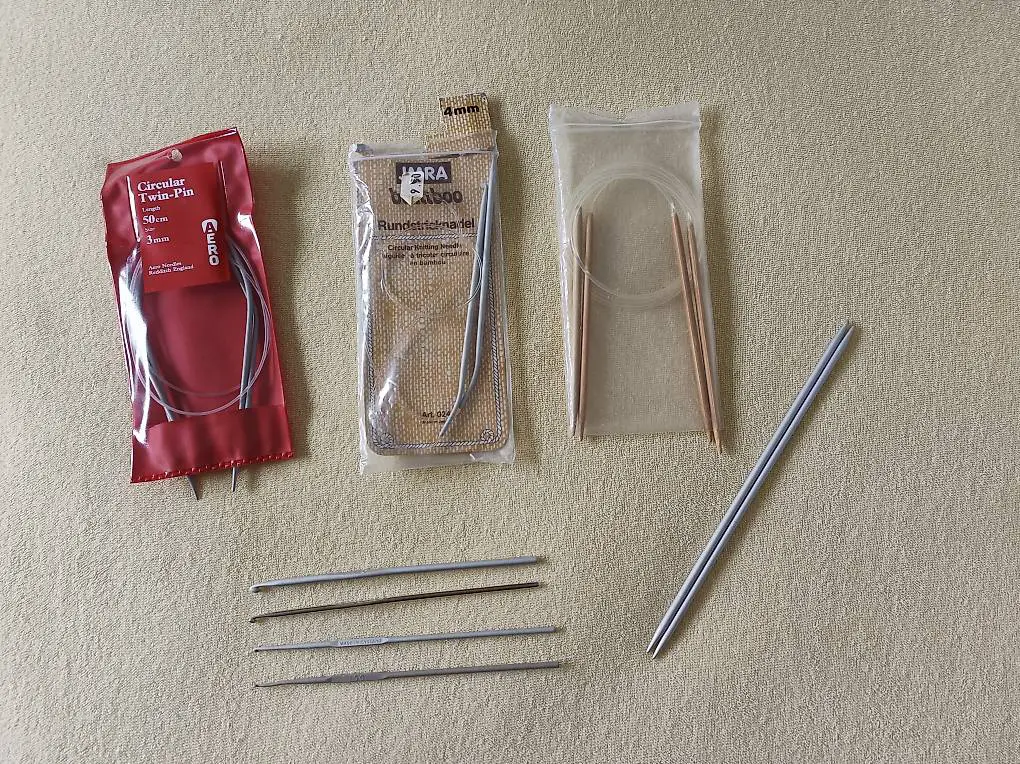 Rundstricknadeln, Häkelnadeln