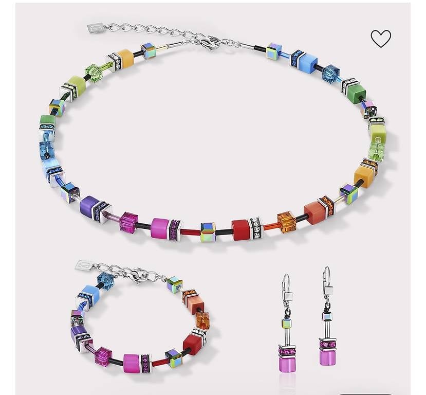 Schmuckset Coeur de Lion Geocube NEU