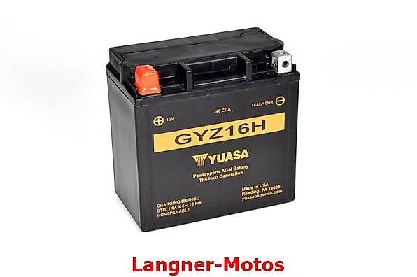 Yuasa GEL Motorrad Batterie 12V 16AH GYZ16H Buell Harley BMW
