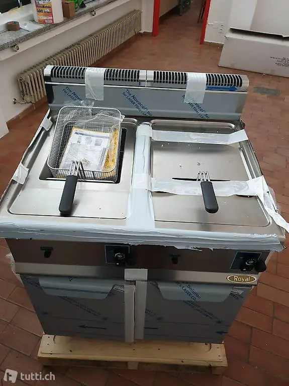 friggitrice industriale a GAS Doppia