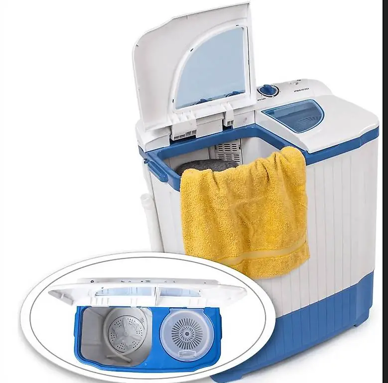 neue Mini-Waschmaschine mit Wäscheschleuder