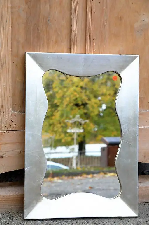 Spiegel silberfarben, rechteckig